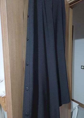 Diğer Bol paça siyah pantolon