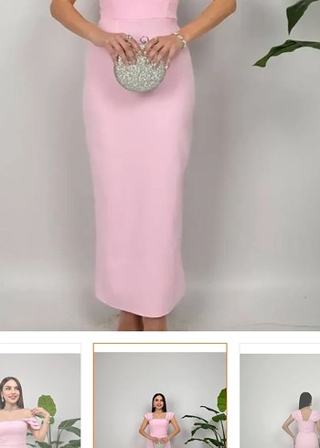 Pembe abiye - Görsel 3