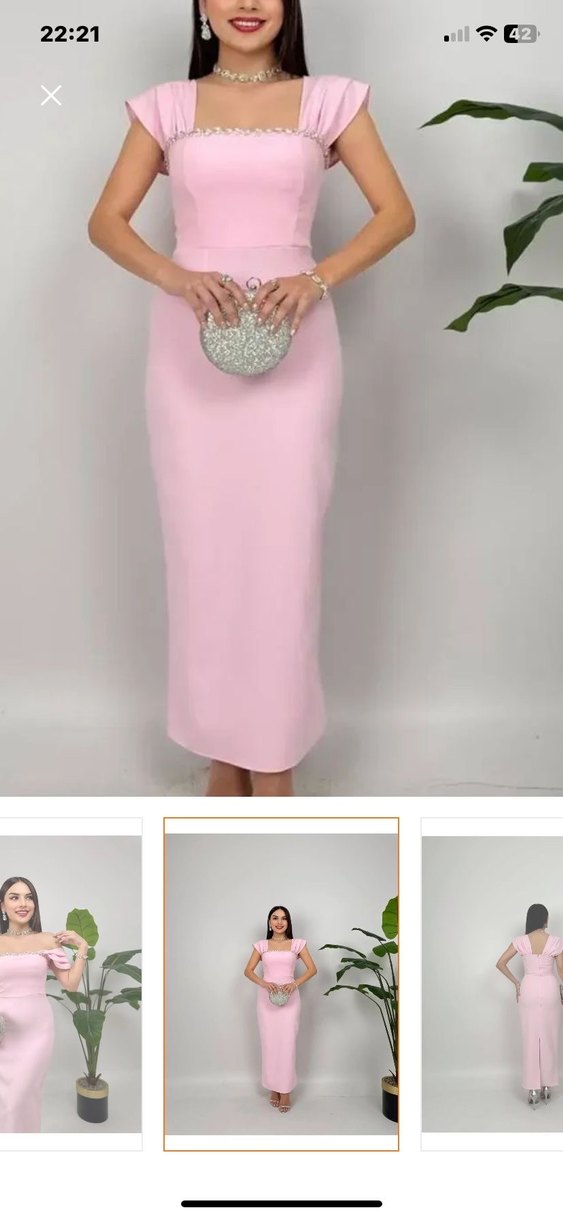 Pembe abiye - Görsel 3