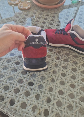 37 Beden Kadın Kırmızı Bağcıklı Sneakers