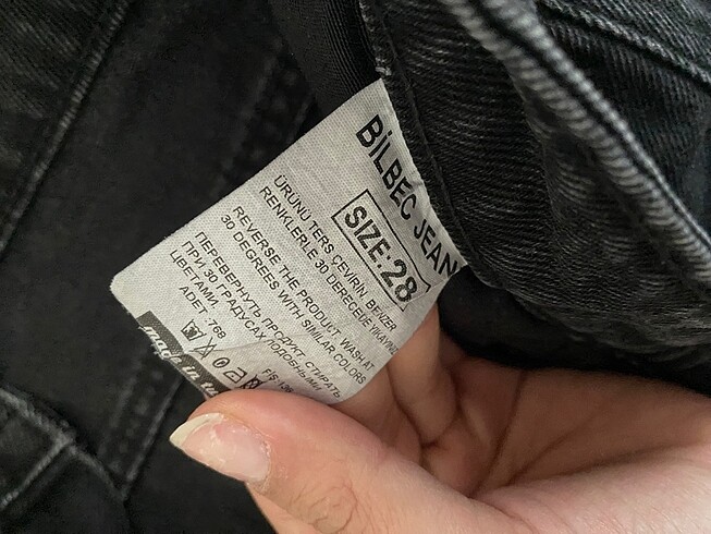 s Beden Yıldızlı ve ipli baggy jean