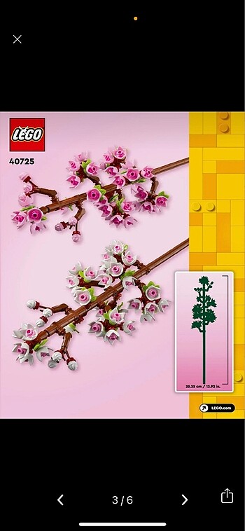 Beden Lego Botanicals kiraz çiçekleri