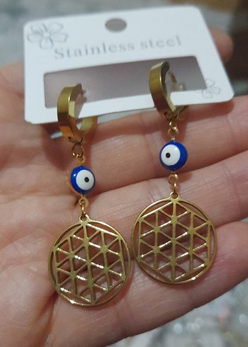 Accessorize Altın Renkli Mini Boncuklu Küpeler