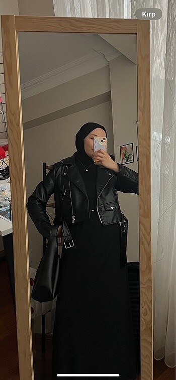 Suni Deri Biker Ceket