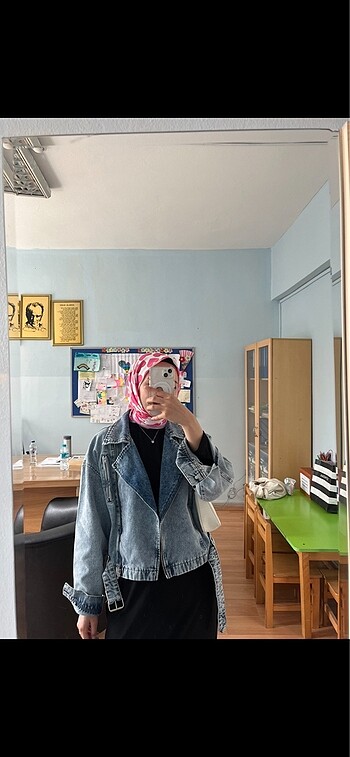 Biker Denim Ceket