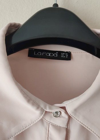 Dantel Detaylı Toz pembe Uzun Kollu Kadın Gömlek - Görsel 5