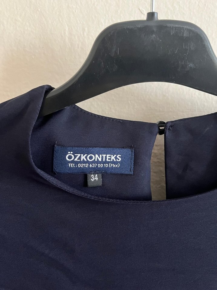 Lacivert Uzun Kollu Bluz - Görsel 5