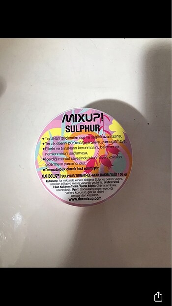 MixUp Sulphur Tırnak Bakım Kremi