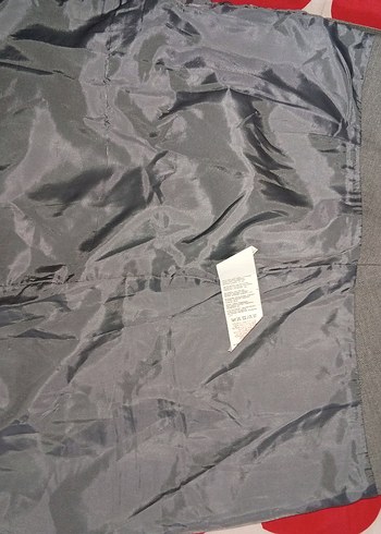 Düğmeli Gri Kadın Kumaş Pantolon - Görsel 2