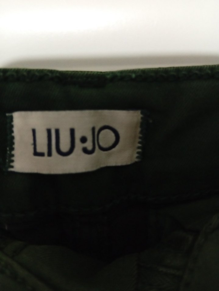 Kadın Haki Kamuflaj Denim Pantolon - Görsel 2