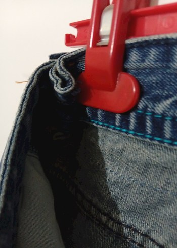 Düğmeli Lacivert  Kesim Jean - Görsel 2