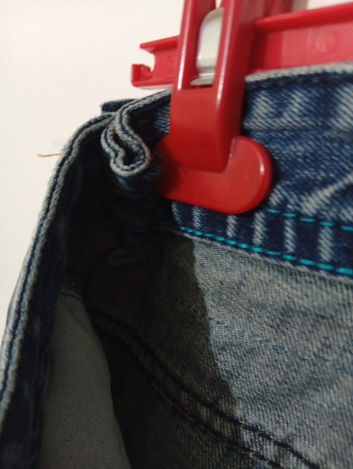 Düğmeli Lacivert  Kesim Jean - Görsel 2