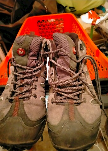 Gri Spor Erkek Outdoor Ayakkabısı Yılan Desenli - Görsel 3