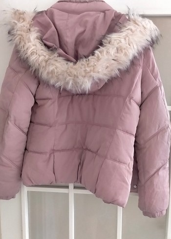 Pembe Kürklü Kadın Kışlık Mont yeni