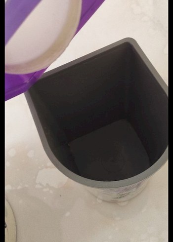 Mor Kapaklı Desenli Saklama Kabı - Görsel 3