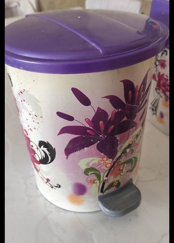 Mor Kapaklı Desenli Saklama Kabı - Görsel 2