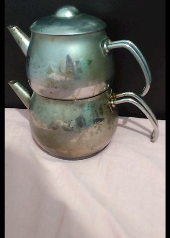 Gri Çift Katlı Çaydanlık - Görsel 2