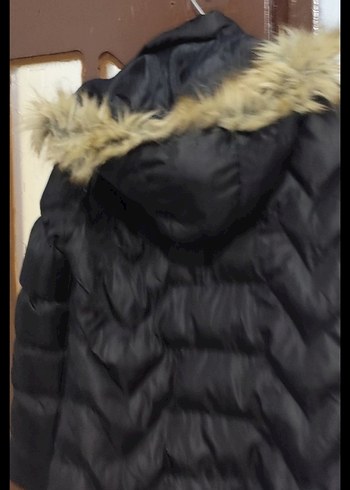 Kürklü Siyah Kadın Kışlık Mont - Görsel 5
