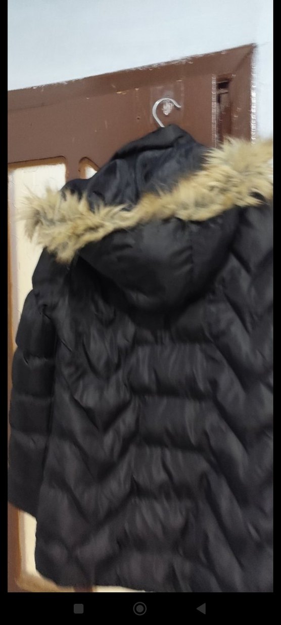 Kürklü Siyah Kadın Kışlık Mont - Görsel 5