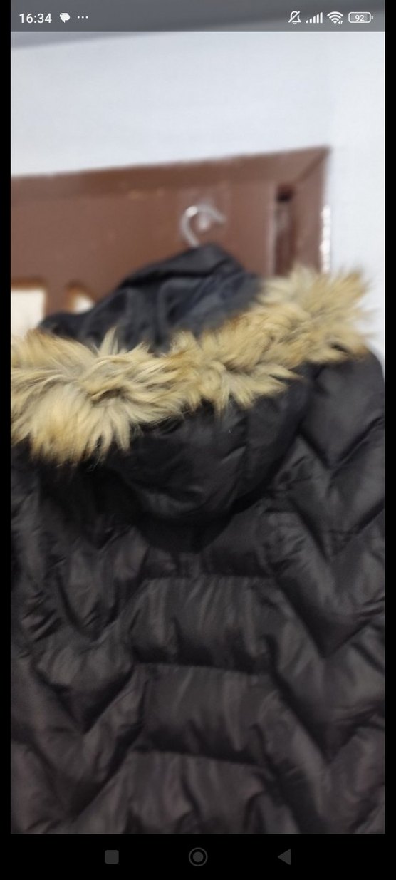 Kürklü Siyah Kadın Kışlık Mont - Görsel 3