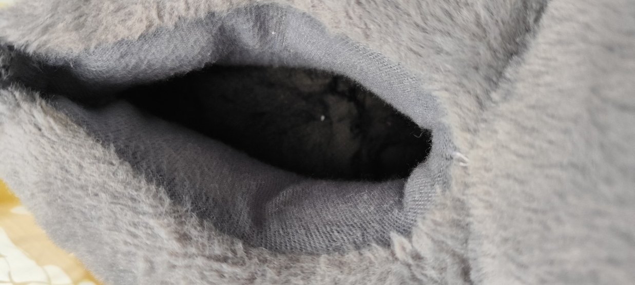 Gri Leopar Desenli Kız Ev Terliği - Görsel 2