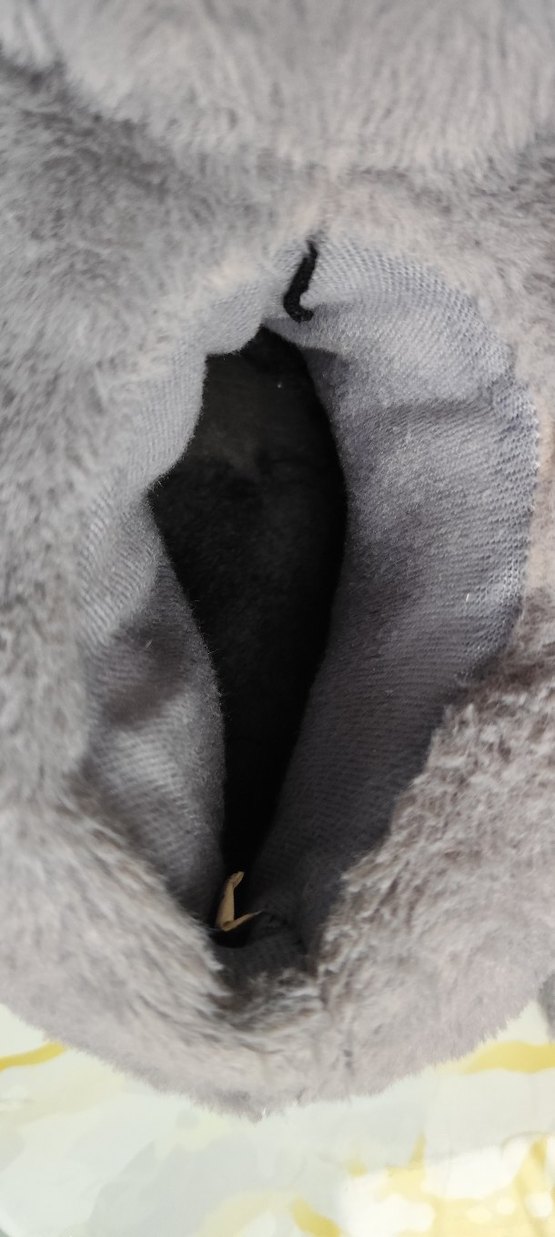 Gri Leopar Desenli Kız Ev Terliği - Görsel 3