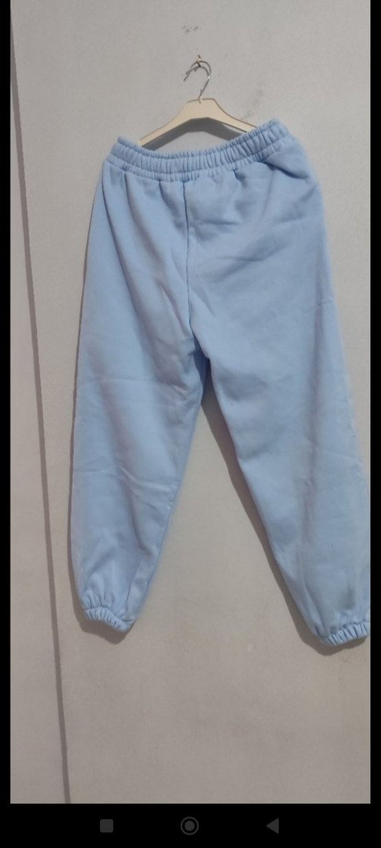 Mavi Rahat Kesim Kadın Eşofman Altı - Görsel 5