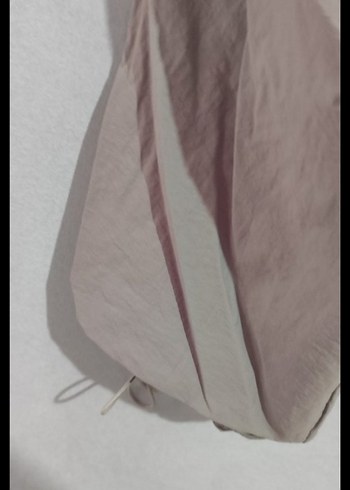 Bej Keten Salaş Midi Kadın Pantolon - Görsel 4