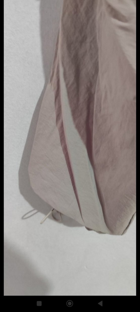 Bej Keten Salaş Midi Kadın Pantolon - Görsel 4