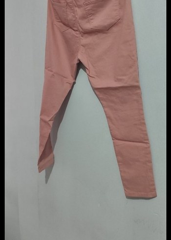 Pembe Midi Kadın Kumaş Pantolon - Görsel 3