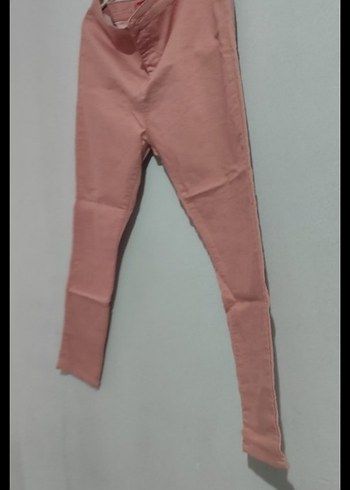 Pembe Midi Kadın Kumaş Pantolon - Görsel 5