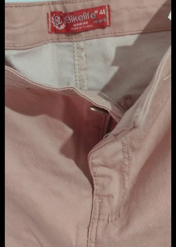 Pembe Midi Kadın Kumaş Pantolon - Görsel 2