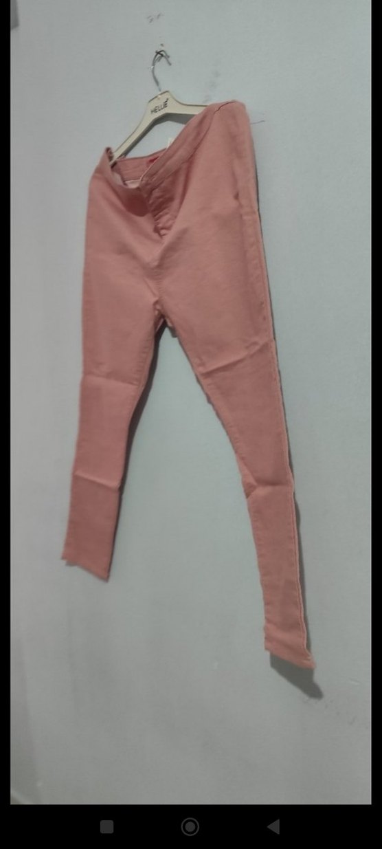 Pembe Midi Kadın Kumaş Pantolon - Görsel 5