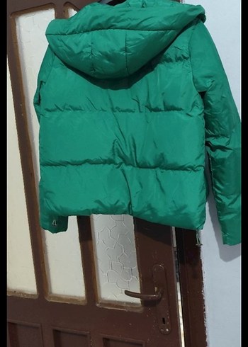 Kadın Yeşil Midi Kaban - Görsel 5