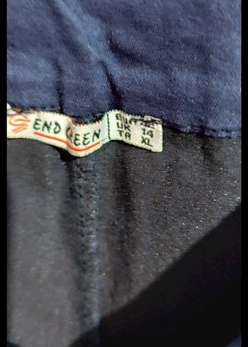 Kadın Lacivert Mini Denim Pantolon - Görsel 7