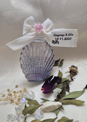 Kişiye Özel Şeffaf Şişe Nişan Nikah Söz Hediyesi - Görsel 3