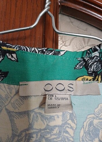 Yesil cicekli 44 beden elbise.etiketi L beden - Görsel 4