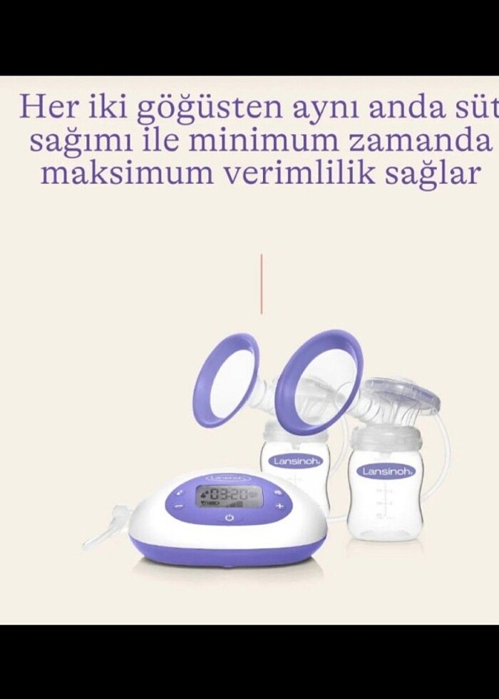 ACILLLL Lansinoh cift başlıklı  süt sagma pompasi - Görsel 3