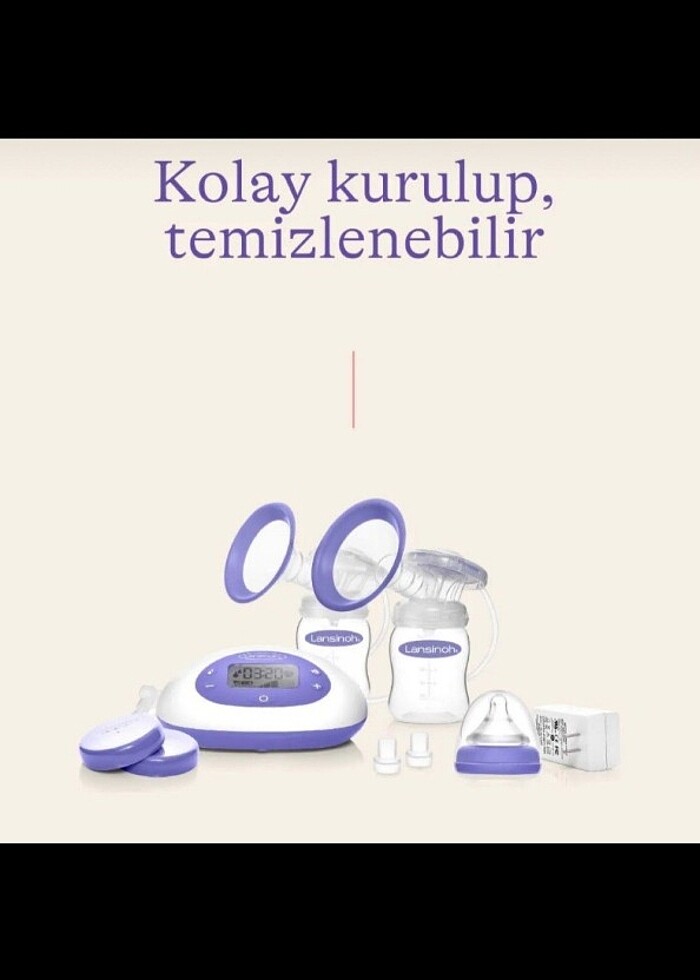 ACILLLL Lansinoh cift başlıklı  süt sagma pompasi - Görsel 4