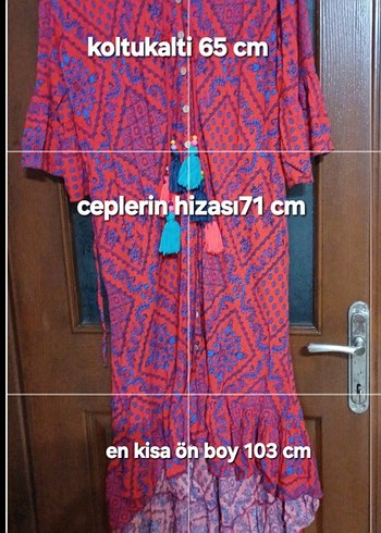 Renkli Püsküllü Bohem Uzun Elbise - Görsel 7