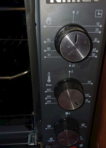 Çift Camlı siyah Mini Fırın 40 Litre - Görsel 7