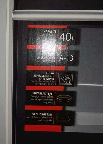 Çift Camlı siyah Mini Fırın 40 Litre - Görsel 5