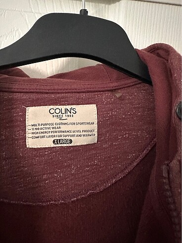 l/xl Beden bordo Renk Colins swet hırka erkek