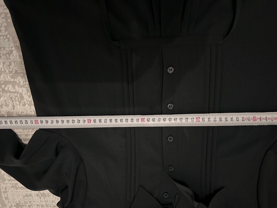 Siyah Pilili Uzun Keten Elbise - Görsel 3