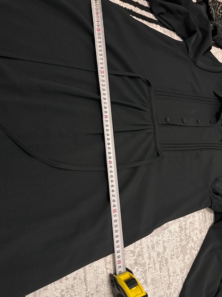 Siyah Pilili Uzun Keten Elbise - Görsel 4