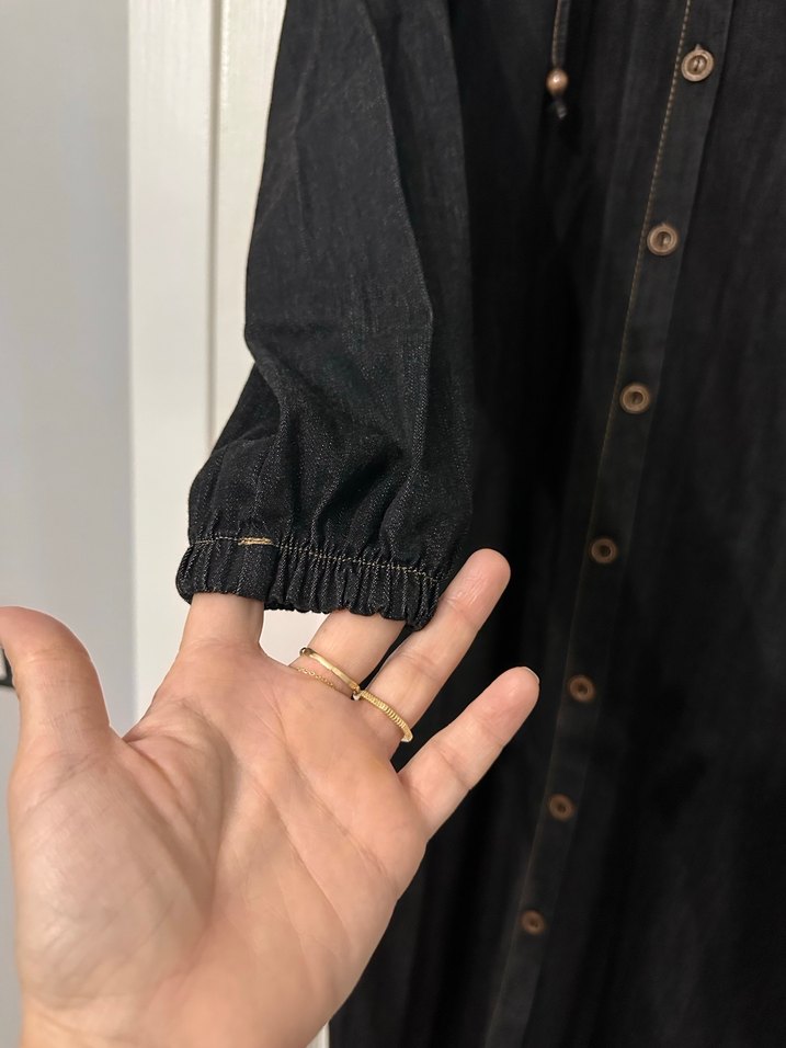 Düğmeli Siyah Uzun Kot  Kirunik - Görsel 2