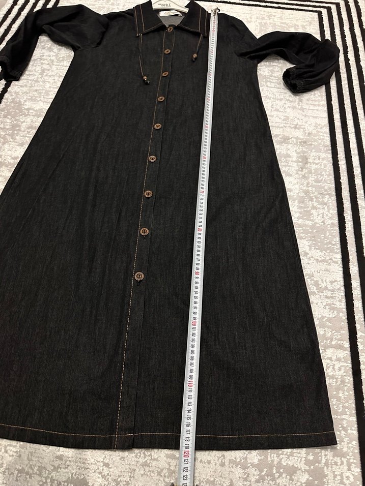 Düğmeli Siyah Uzun Kot  Kirunik - Görsel 5