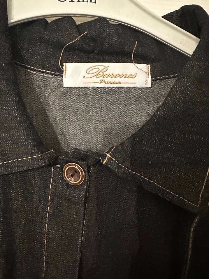 Düğmeli Siyah Uzun Kot  Kirunik - Görsel 3