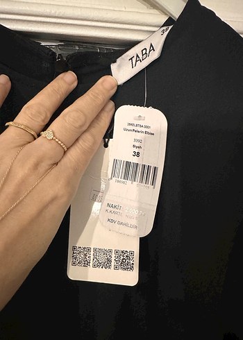 Uzun Kollu Siyah Kadın Uzun Elbise - Görsel 2