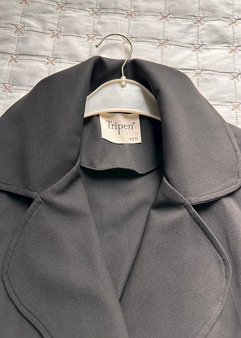 Siyah standart beden blazer ceket - Görsel 2